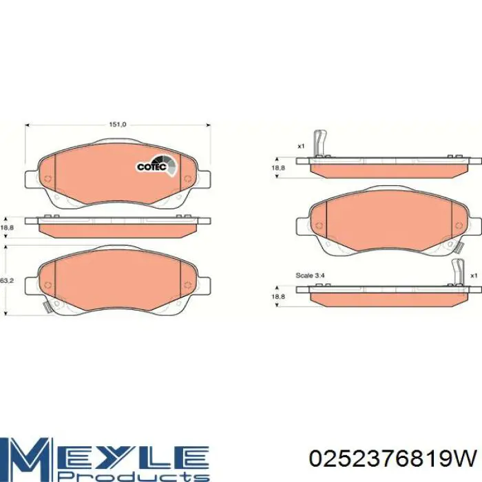 Pastillas de freno delanteras Toyota Corolla R10
