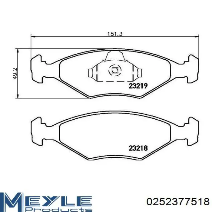 Pastillas de freno 7084811 Fiat/Alfa/Lancia