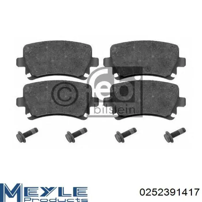 1K0698451S VAG Pastillas freno traseras