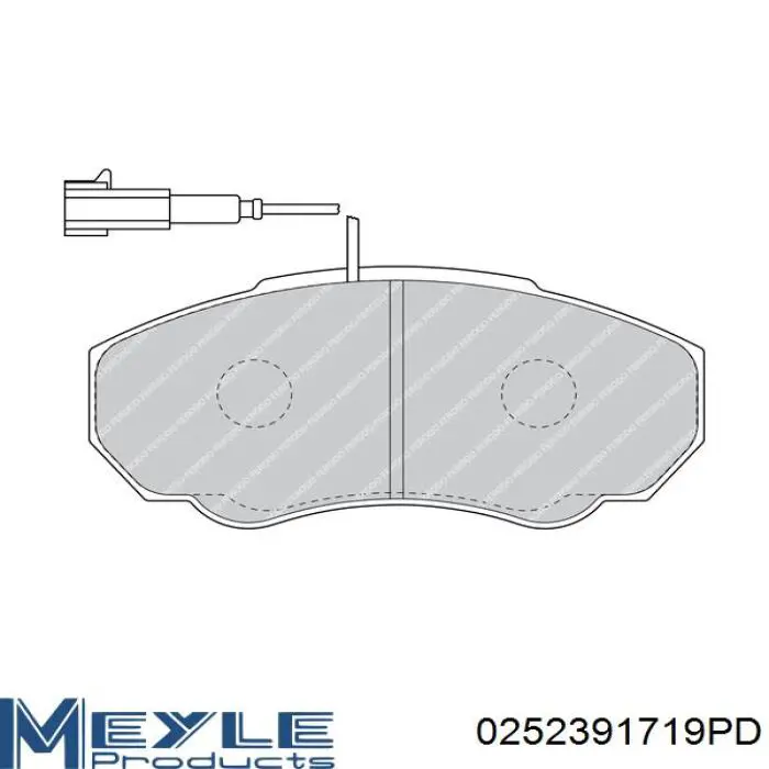 Pastillas de freno delanteras Fiat Ducato 2 230L