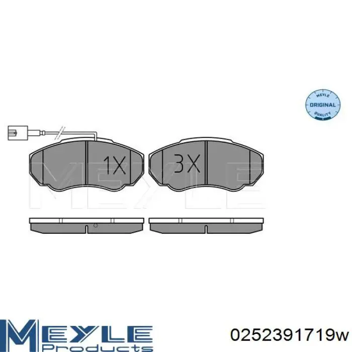 Pastillas de freno delanteras Fiat Ducato 2 230L