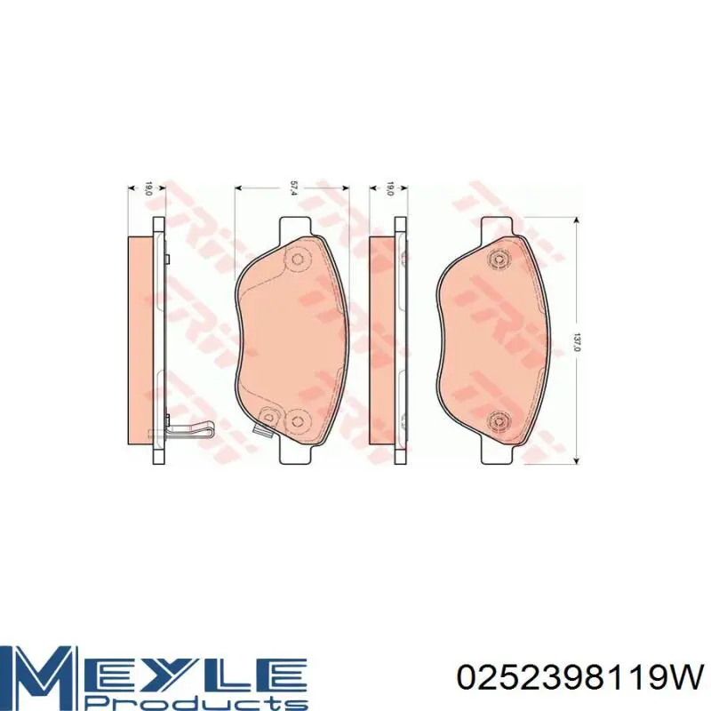 Pastillas de freno delanteras Necto FD7262A