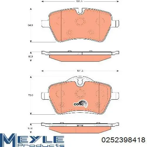 Pastillas de freno P06051X Brembo