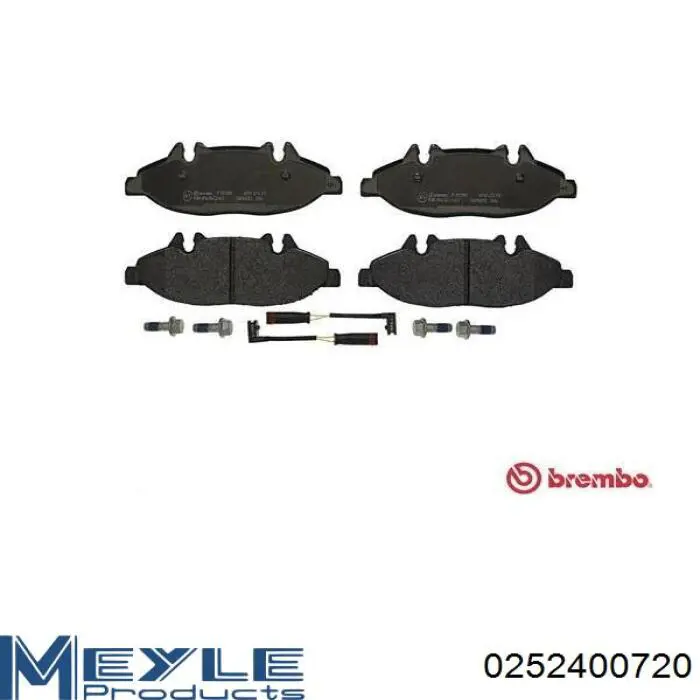 Comprar 0252400720 Meyle Pastillas delanteras de freno