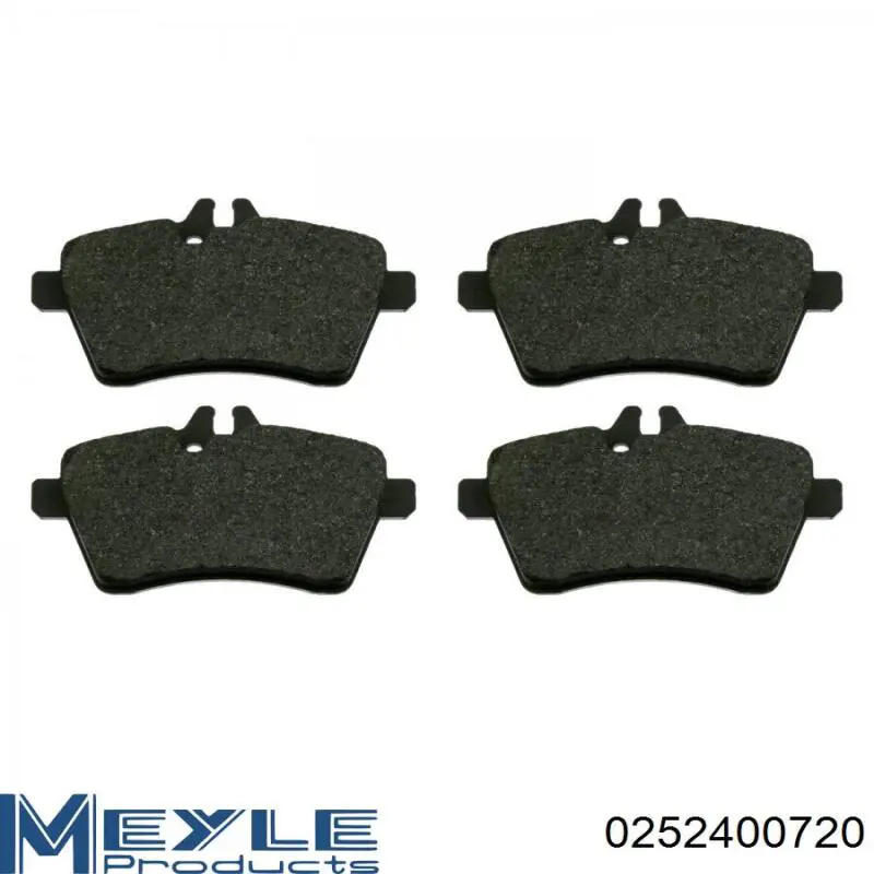 0252400720 Meyle Pastillas delanteras