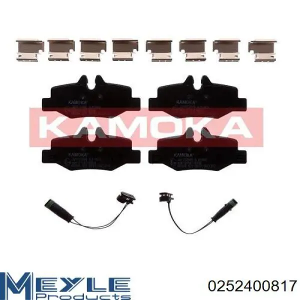 Pastillas traseras Meyle 0252400817