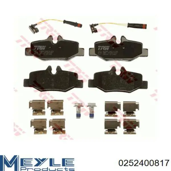 Pastillas traseras de freno Meyle 0252400817 precio, desde 28,65 EUR