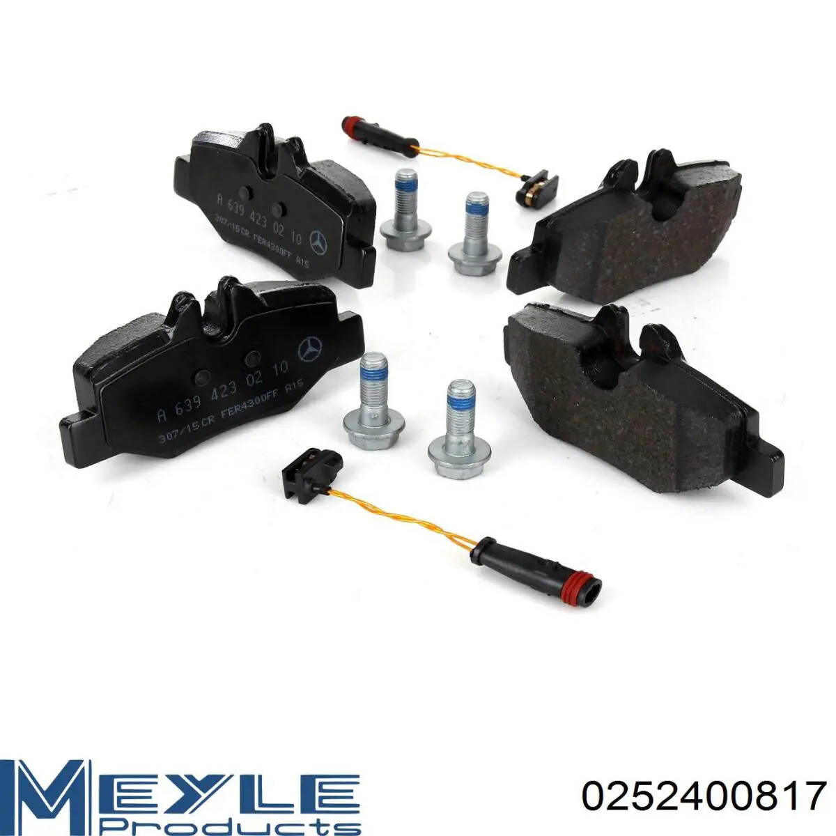 0252400817 Meyle Pastillas freno traseras