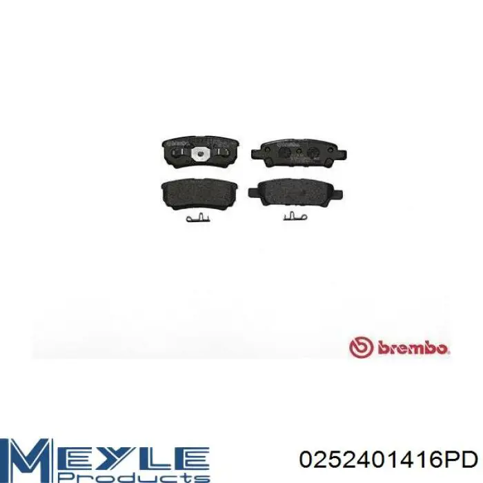Comprar MZ690350 Mitsubishi Pastillas de freno traseras