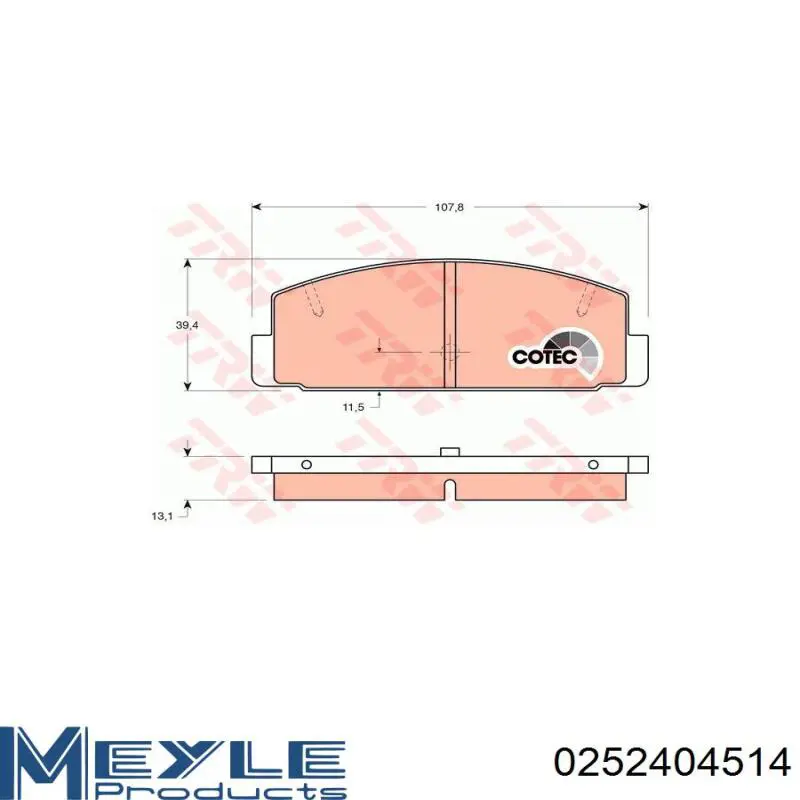 Comprar 0252404514 Meyle Pastillas de freno traseras