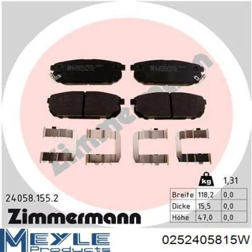 Comprar 583023ED02 Hyundai/Kia Pastillas de freno traseras