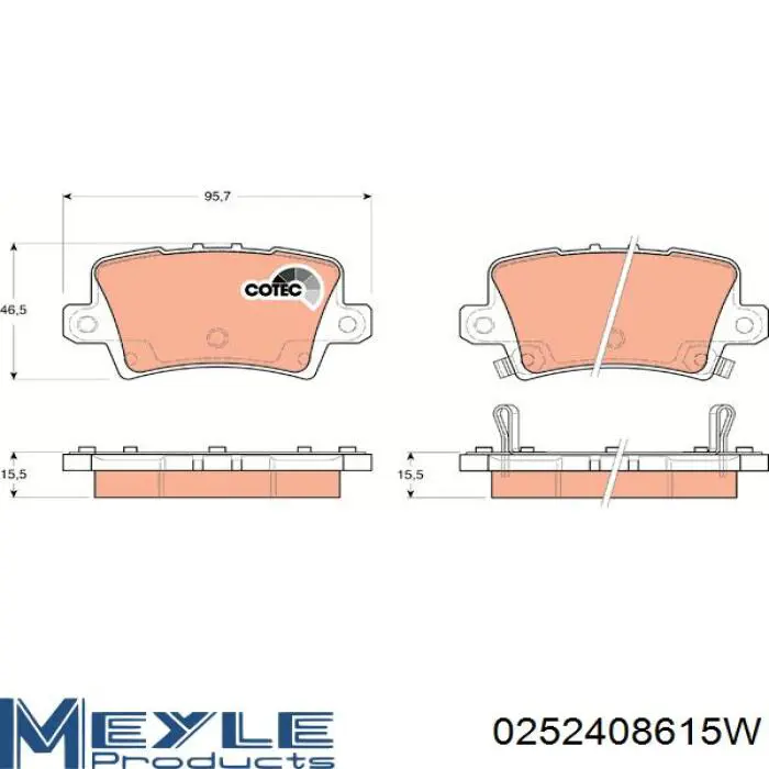 Pastillas traseras Honda 43022SMGE01