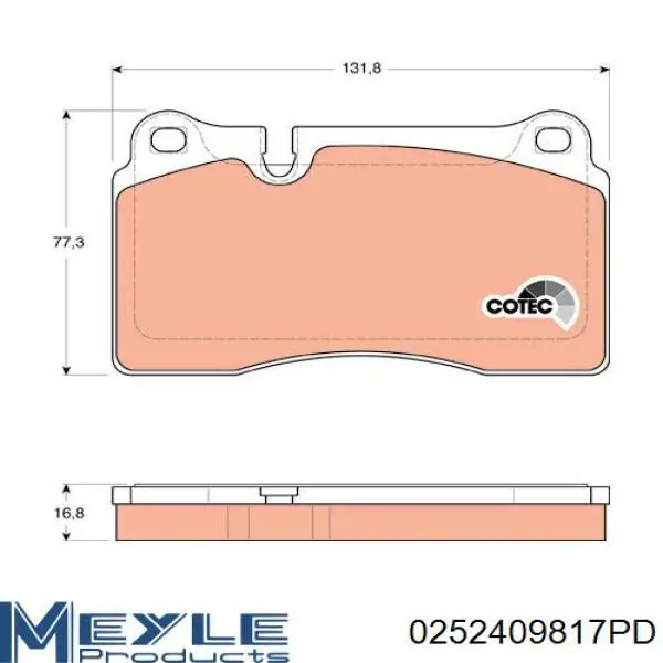 Pastillas de freno delanteras Necto FD7234A
