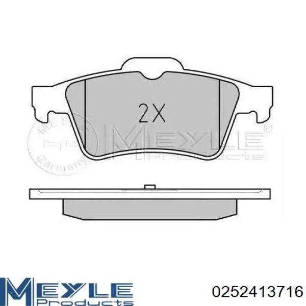 Pastillas de freno traseras 4254A8 Peugeot/Citroen
