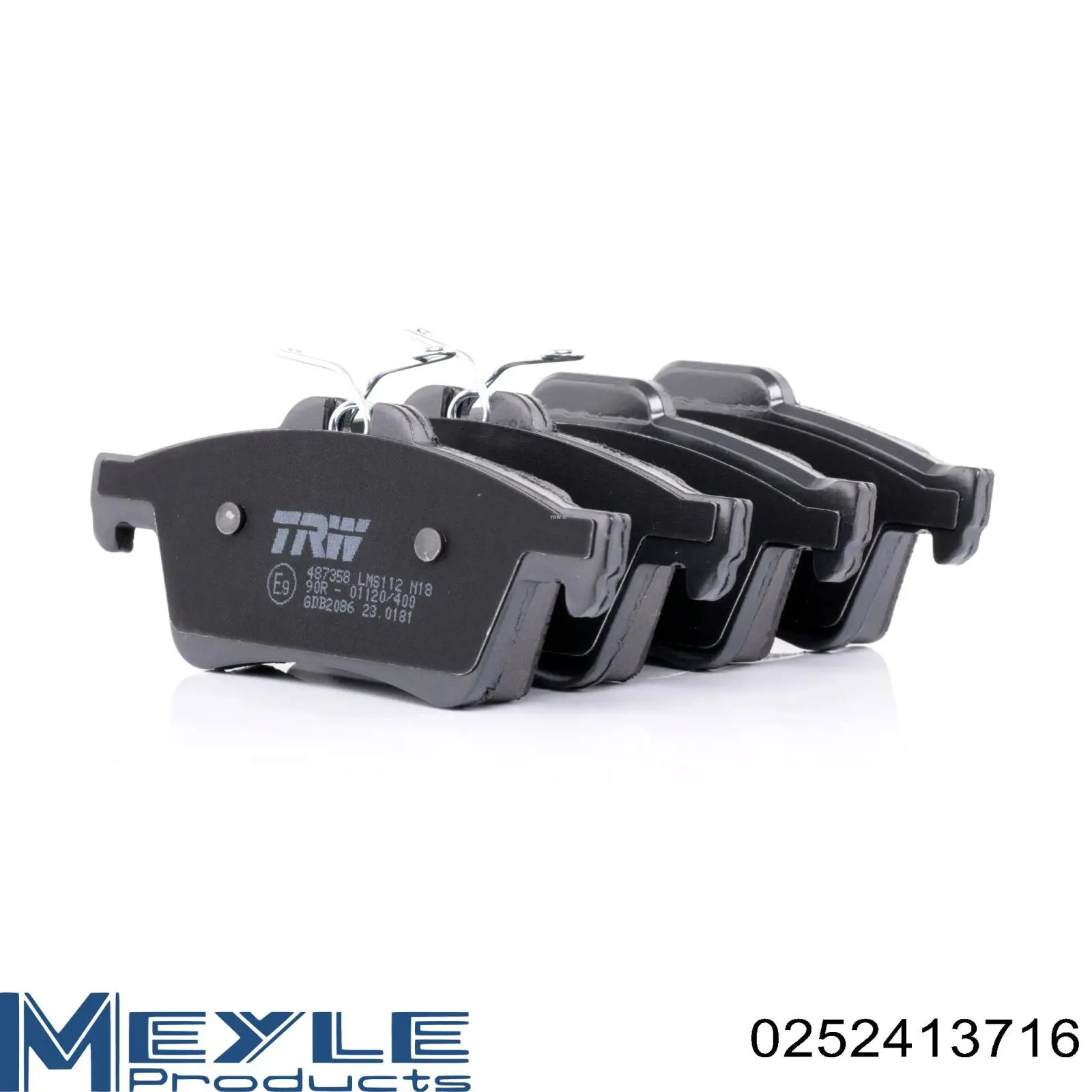 Pastillas de freno traseras 0252413716 Meyle