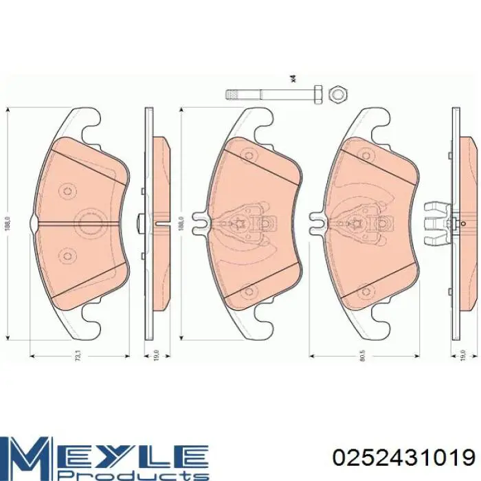 Pastillas de freno 007420752090 Mercedes