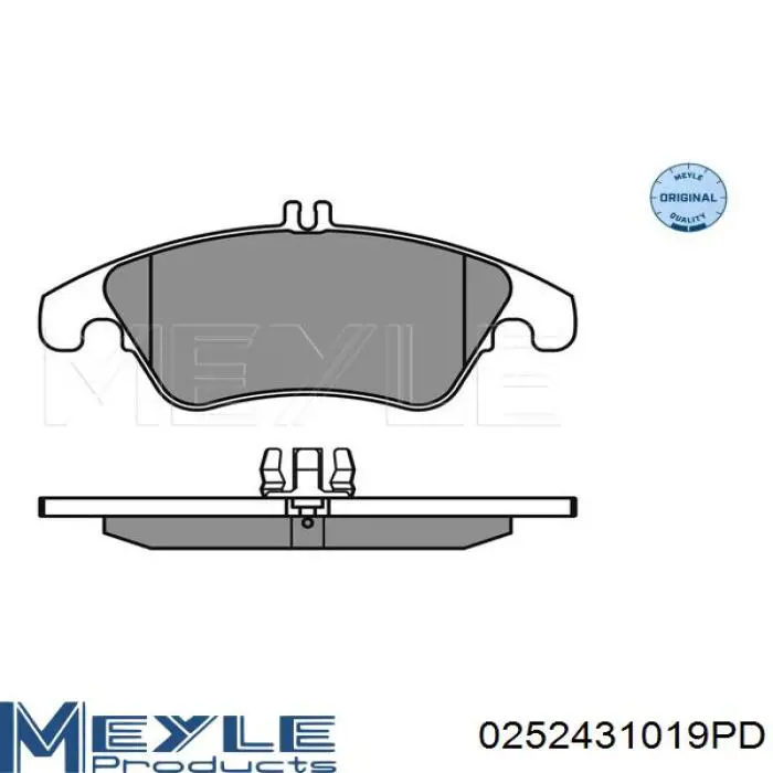 0252431019PD Meyle pastillas de freno delanteras