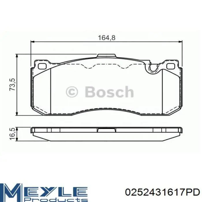 Pastillas de freno 34116797860 BMW