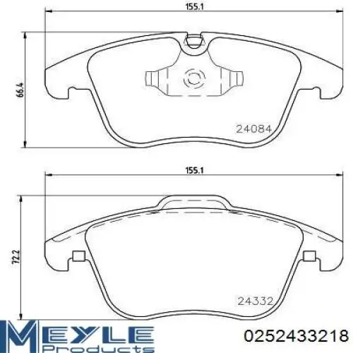 Comprar 1647863380 Peugeot/Citroen Pastillas delanteras de freno