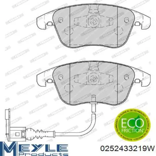 Comprar 0252433219W Meyle Pastillas delanteras de freno