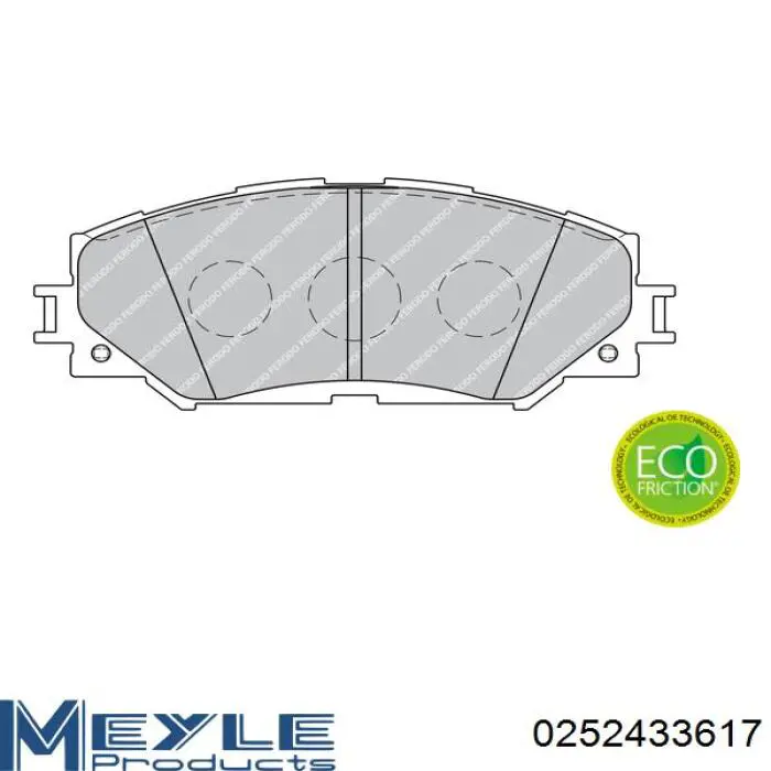 Pastillas de freno delanteras Toyota 04465AZ114