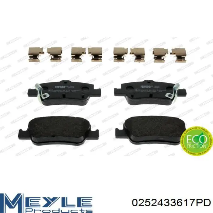 Pastillas de freno BPD1517 Jurid/Bendix