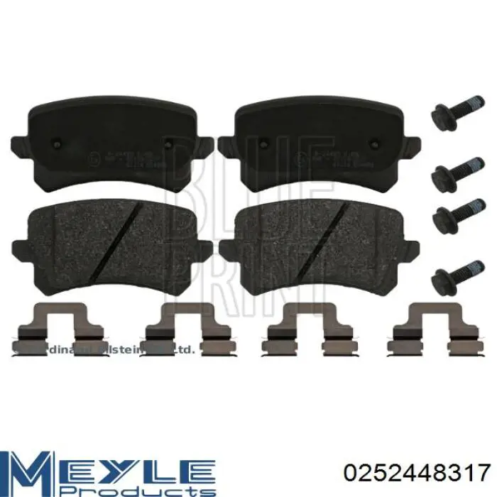 Pastillas traseras Meyle 0252448317