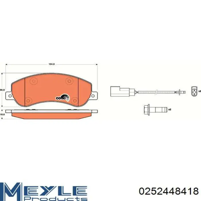 Pastillas freno delanteras Meyle 0252448418 precio, desde 41,74 EUR