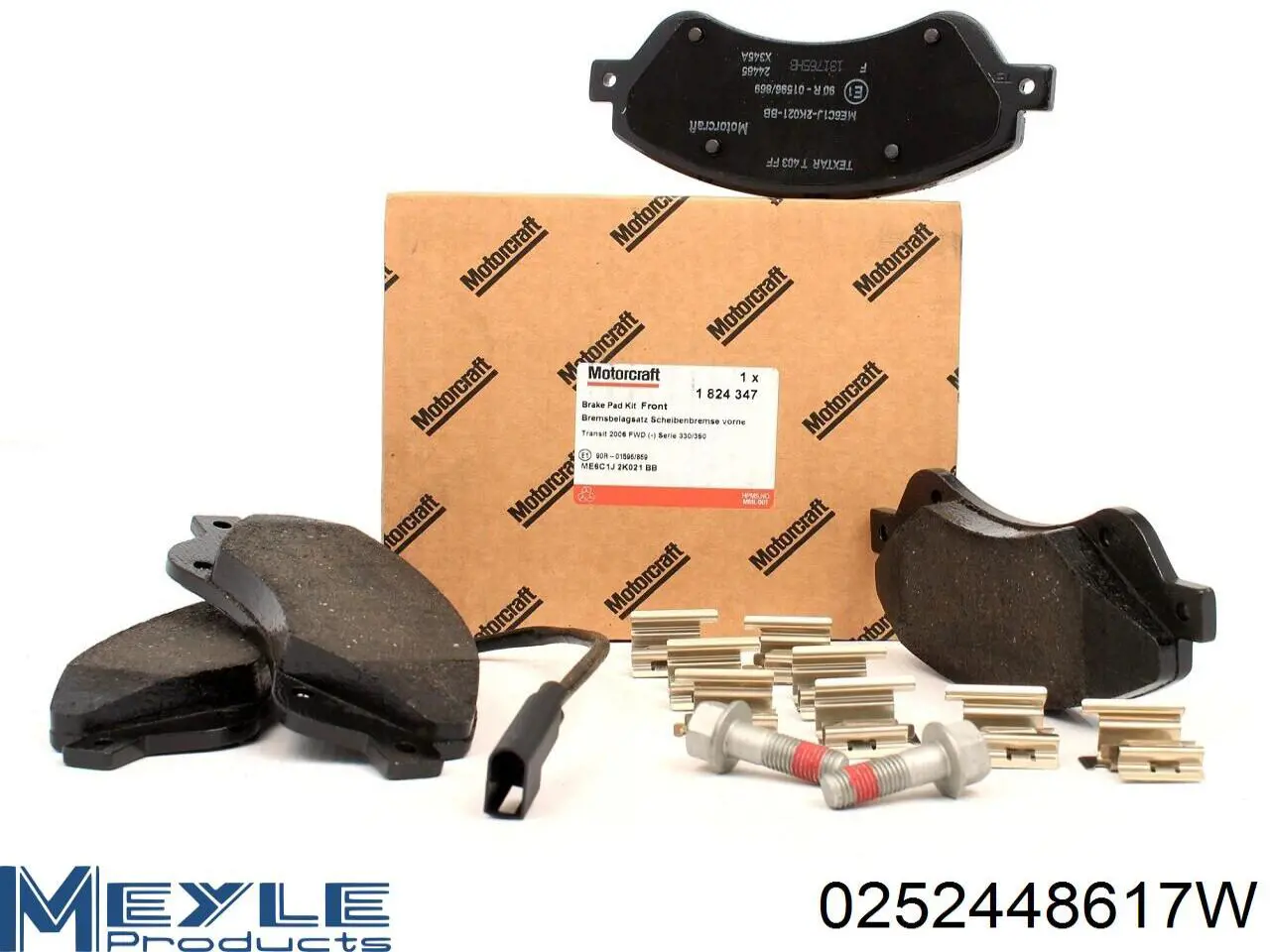 Pastillas de freno traseras ME6C1J2M008AA Ford