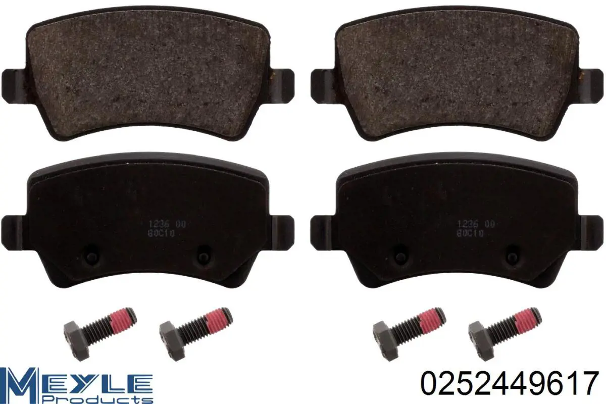 Pastillas traseras de freno Meyle 0252449617 precio, desde 35,96 EUR