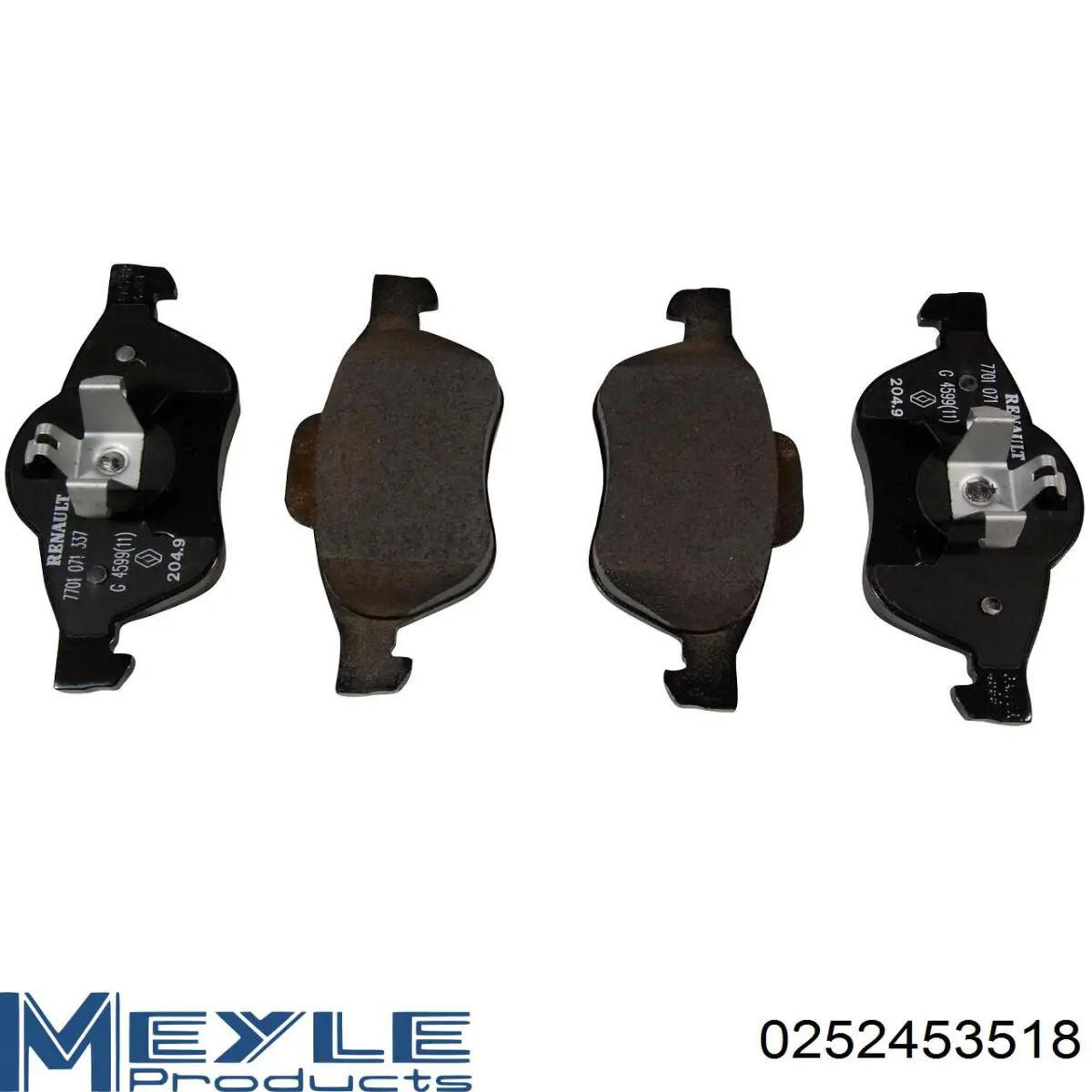 Pastillas de freno delanteras Renault (RVI) 7711946199