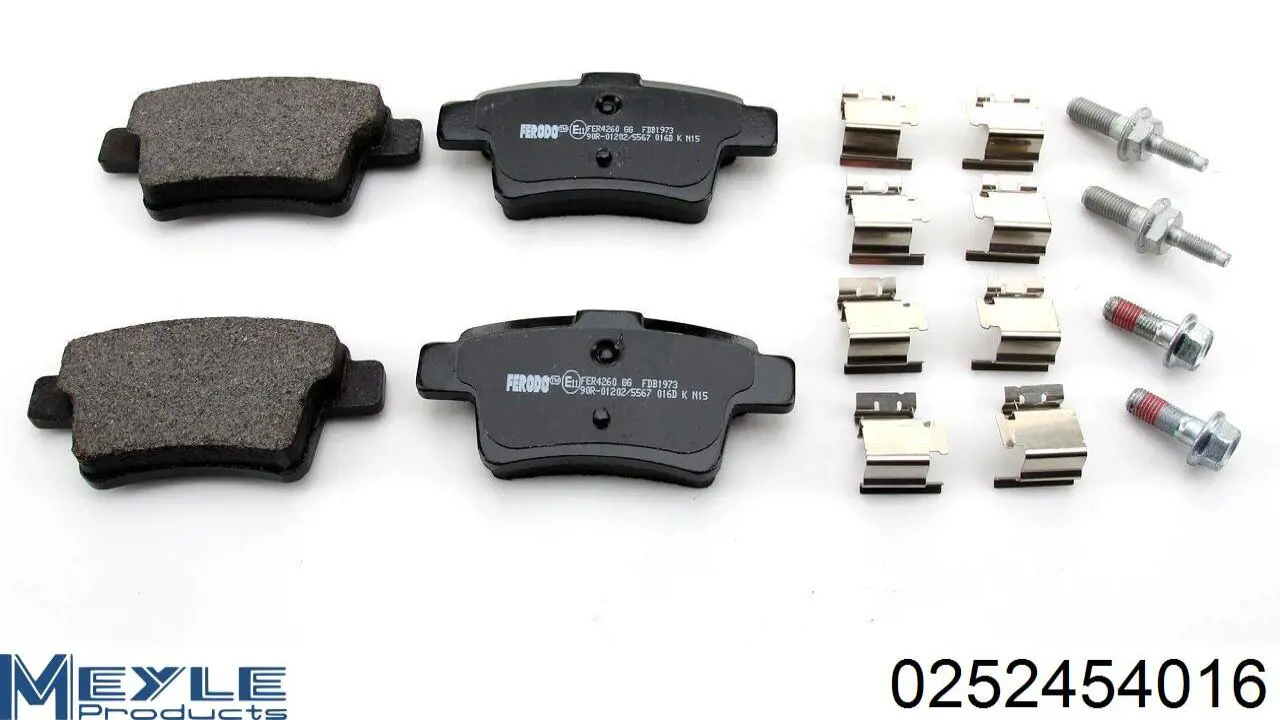 Pastillas de freno traseras 1647873780 Peugeot/Citroen