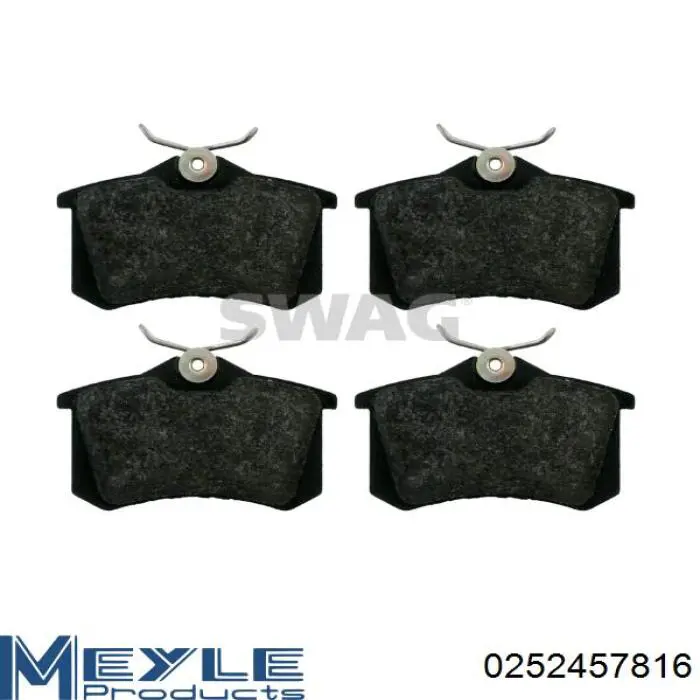 Pastillas de freno traseras 0252457816 Meyle