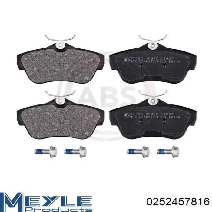 Pastillas traseras de freno Meyle 0252457816 precio, desde 26,50 EUR