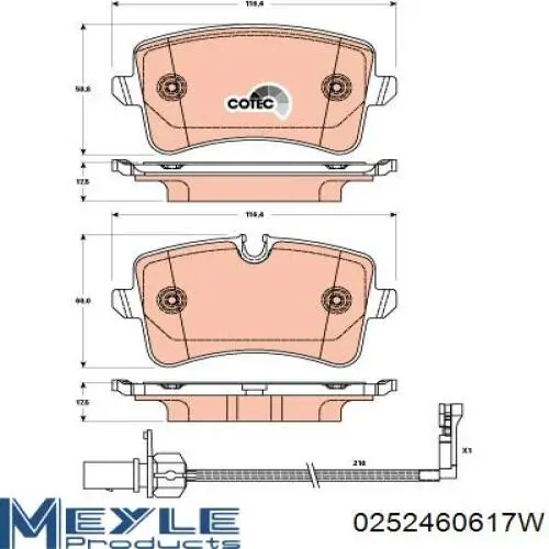 DP42082R EBC Brakes Pastillas freno traseras