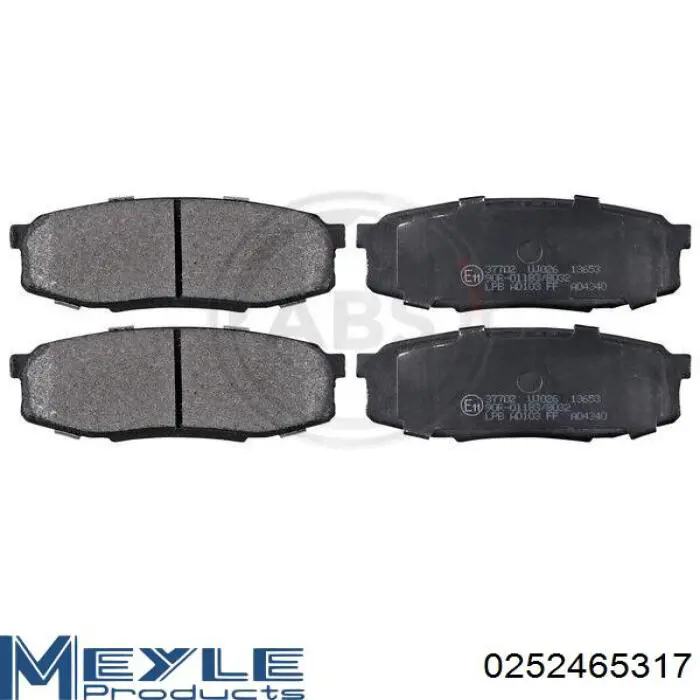 Pastillas de freno traseras 0446660150 Toyota