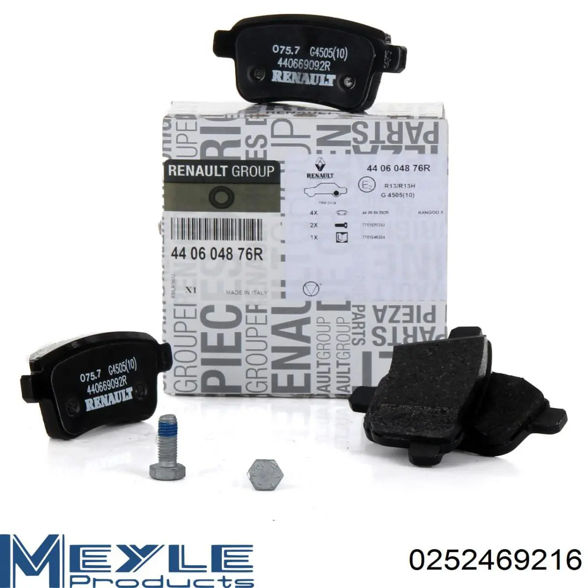 Pastillas traseras Renault (RVI) 440606267R