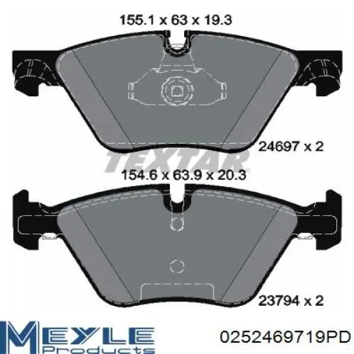 MKD1504 Friction Master pastillas de freno delanteras