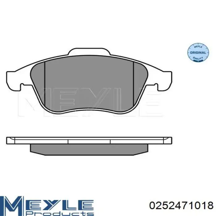 025 247 1018 Meyle pastillas de freno delanteras