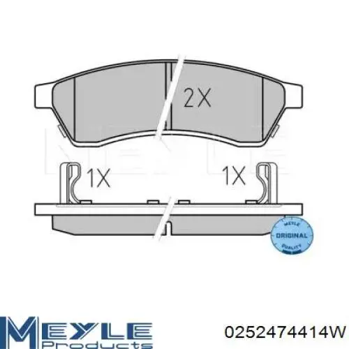 Pastillas de freno traseras SP1119 General Motors