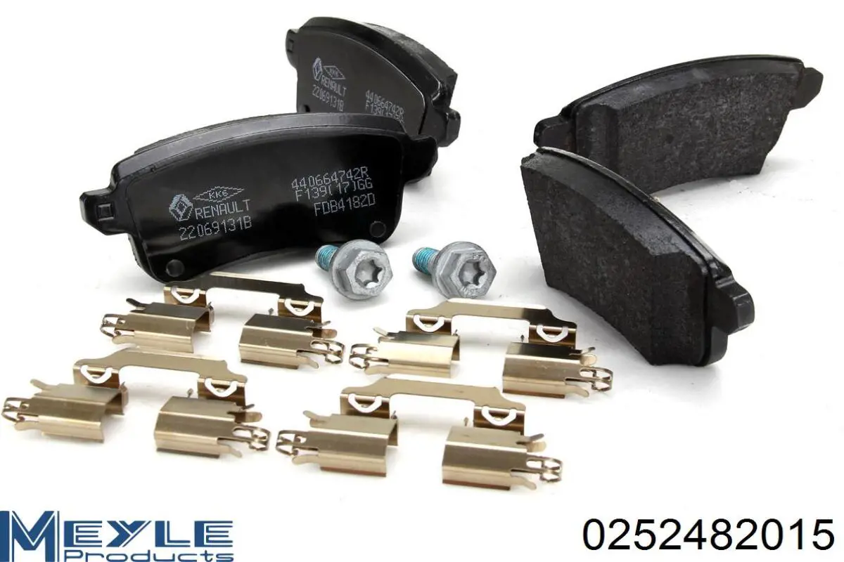 Pastillas traseras Renault (RVI) 8660000779