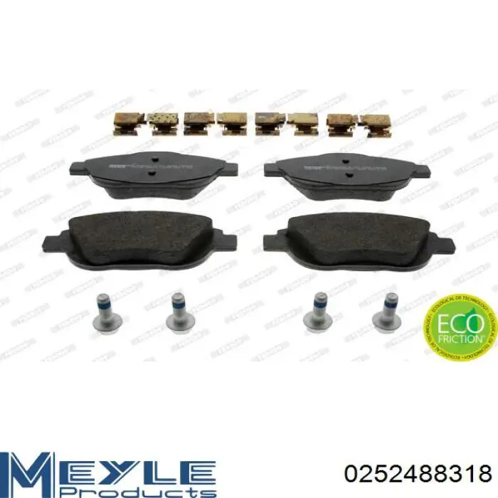 Pastillas de freno 1613192580 Peugeot/Citroen