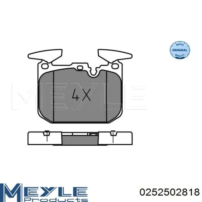 34116878876 Chrysler pastillas de freno delanteras