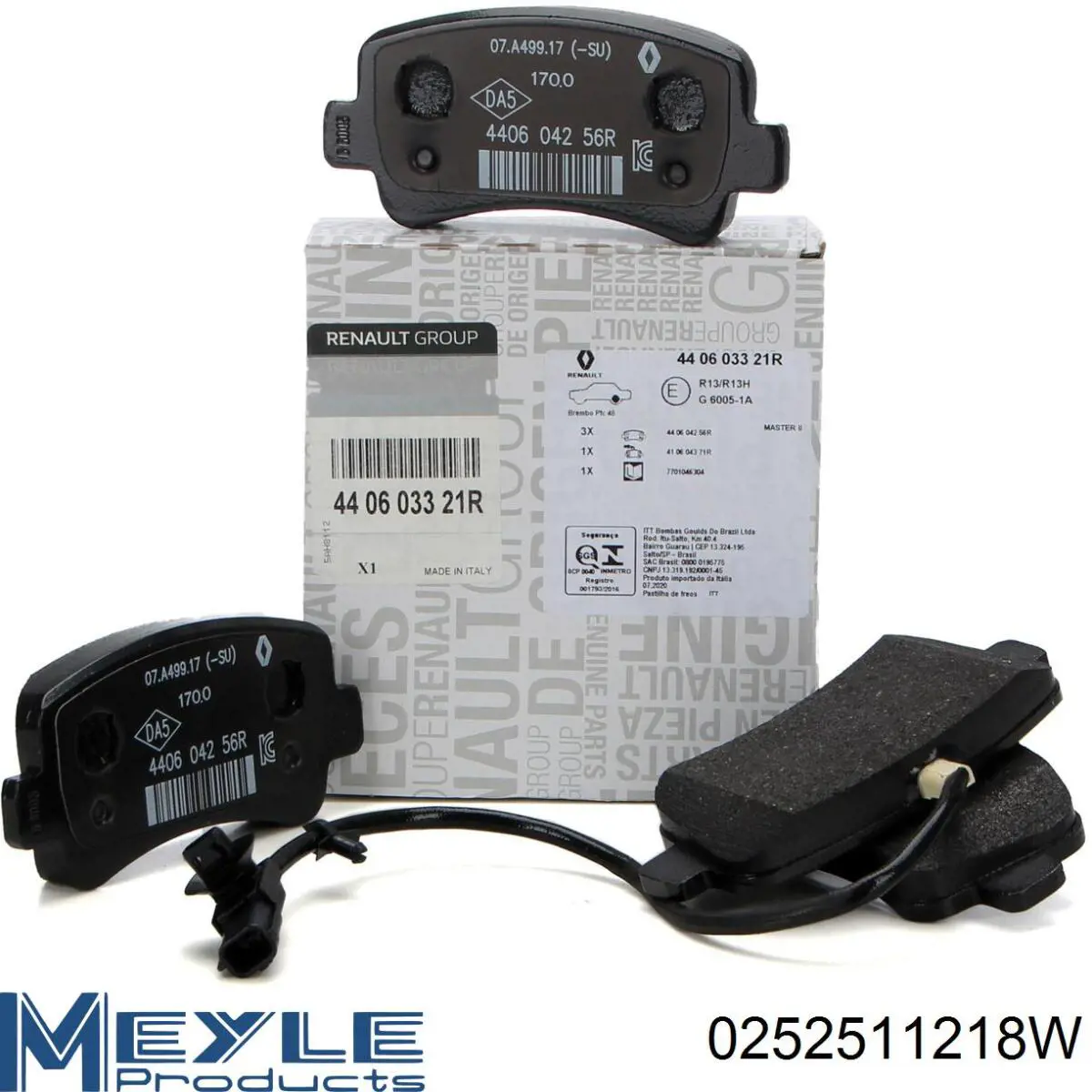 Comprar 0252511218W Meyle Pastillas de freno traseras