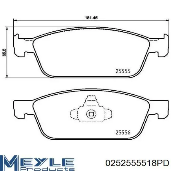 BV6Z2001G Ford pastillas de freno delanteras