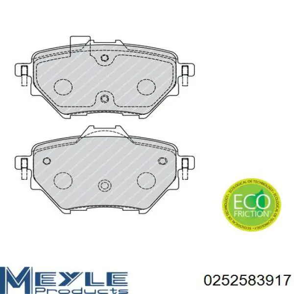 PF0881 Magneti Marelli pastillas de freno traseras