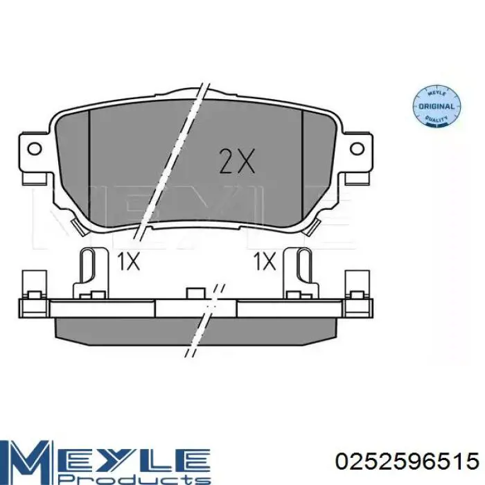 Pastillas de freno traseras MKD1965 Friction Master