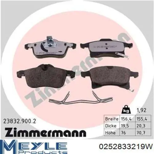 Pastillas de freno delanteras Opel Corsa X12