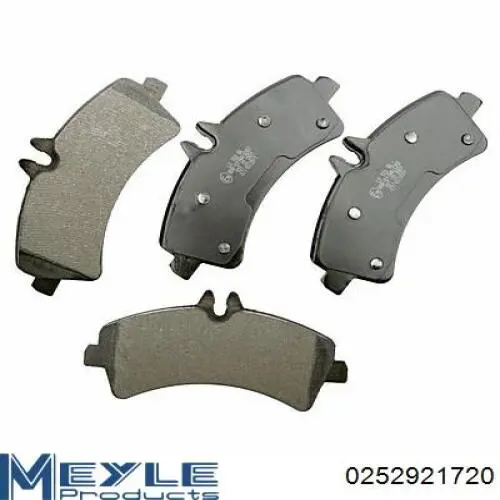 0252921720 Meyle Pastillas freno traseras