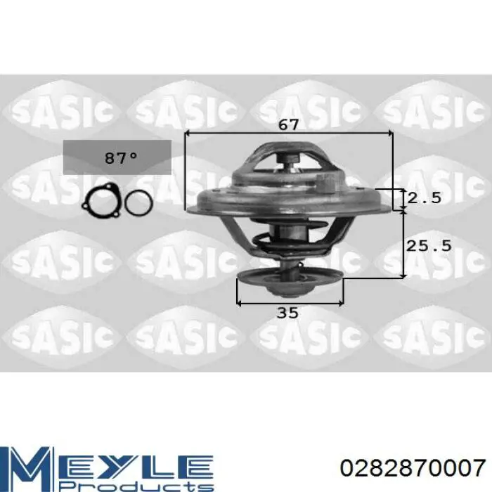 Termostato 0282870007 Meyle